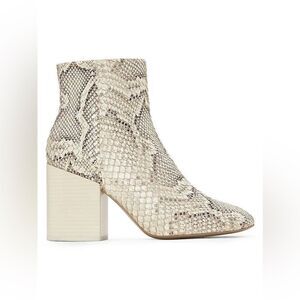Mercedes Castillo Snake Print Block Heel Booties  size Eu 37.5 USA 7.5
